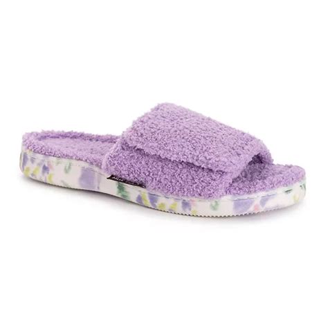 muk luks slide slippers.